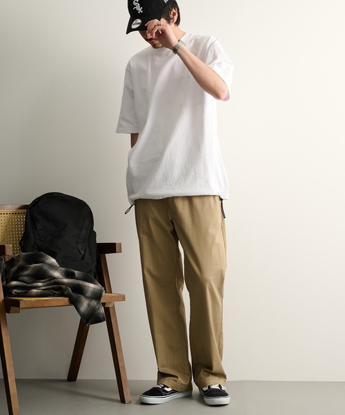 Goodwear（グッドウェア）の「【Goodwear】ドロスト ポケ付きS/S BIG TEE 2W7-16200（Tシャツ/カットソー・メンズ・ホワイト/ブラック/杢グレー・M/L/XL）」の16枚目の写真