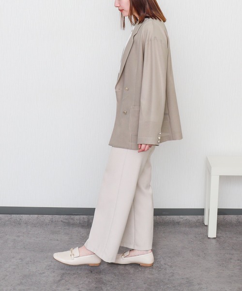 libelle more（リベル モア）の「メッシュジャガードシアーテーラードジャケット（テーラードジャケット・レディース・ブラック/ベージュ/ネイビー/オフホワイト/ブラウン・M/L）」の15枚目の写真