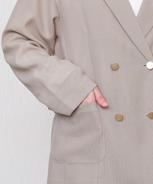 libelle more（リベル モア）の「メッシュジャガードシアーテーラードジャケット（テーラードジャケット・レディース・ブラック/ベージュ/ネイビー/オフホワイト/ブラウン・M/L）」の21枚目の写真
