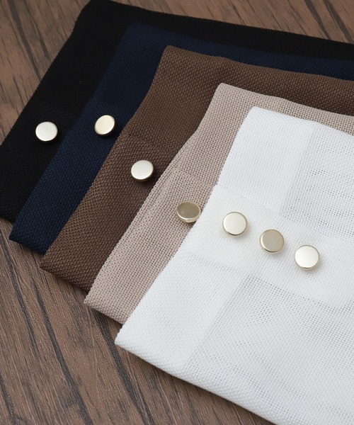 libelle more（リベル モア）の「メッシュジャガードシアーテーラードジャケット（テーラードジャケット・レディース・ブラック/ベージュ/ネイビー/オフホワイト/ブラウン・M/L）」の9枚目の写真