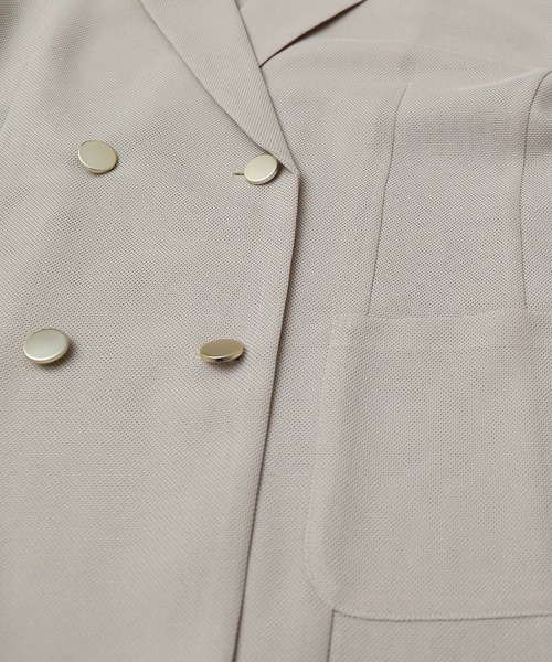 libelle more（リベル モア）の「メッシュジャガードシアーテーラードジャケット（テーラードジャケット・レディース・ブラック/ベージュ/ネイビー/オフホワイト/ブラウン・M/L）」の12枚目の写真