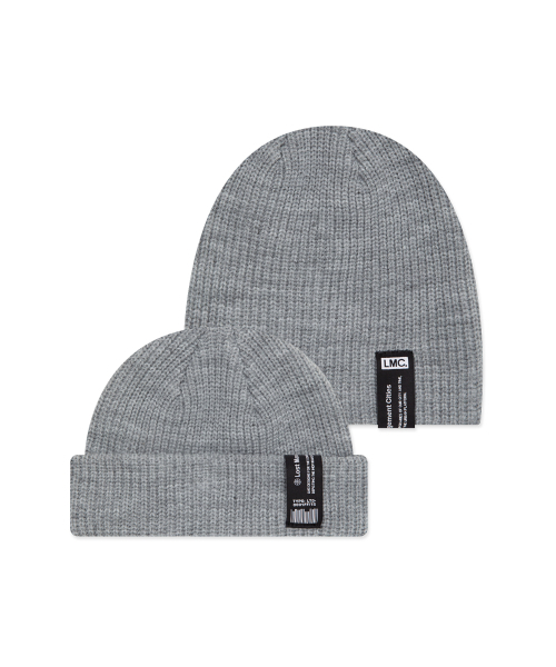 LMCの「LABEL SHORT BEANIE heather gray(ニットキャップ/ビーニー・レディース・その他・OS)」の1枚目の写真