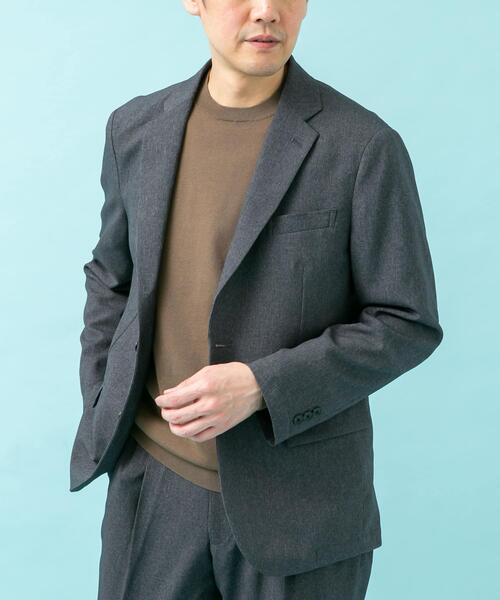 URBAN RESEARCH DOORS（アーバンリサーチドアーズ）の「LIFE STYLE TAILOR　メランジストレッチジャケット（その他アウター・メンズ・グレー/ベージュ系その他/ネイビー・MEDIUM/X-LARGE/LARGE/SMALL）」の2枚目の写真