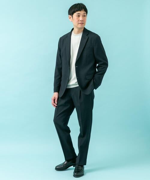 URBAN RESEARCH DOORS（アーバンリサーチドアーズ）の「LIFE STYLE TAILOR　メランジストレッチジャケット（その他アウター・メンズ・グレー/ベージュ系その他/ネイビー・MEDIUM/X-LARGE/LARGE/SMALL）」の9枚目の写真