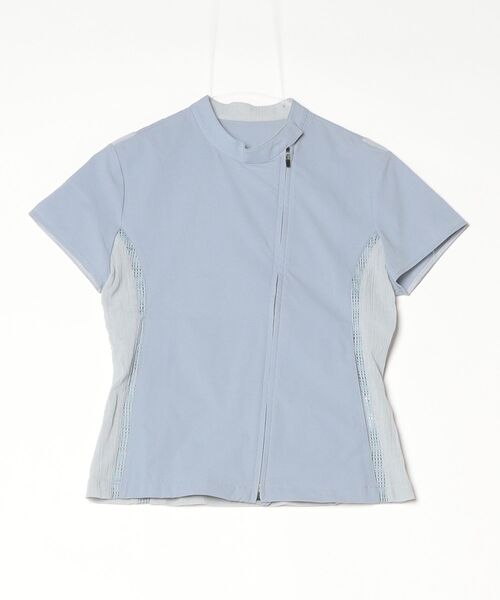 L.H.P(エルエイチピー)の「XLIM/エクスリム/EP.7 WOMEN 01 ZIP UP SHIRT(シャツ/ブラウス・レディース・ブルー・S)」の1枚目の写真