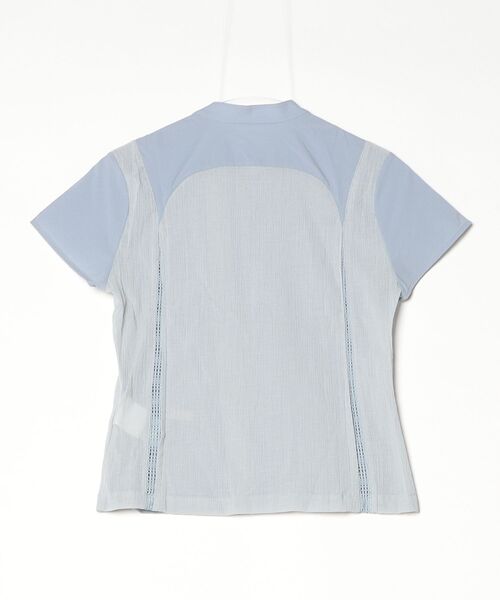 L.H.P(エルエイチピー)の「XLIM/エクスリム/EP.7 WOMEN 01 ZIP UP SHIRT(シャツ/ブラウス・レディース・ブルー・S)」の2枚目の写真