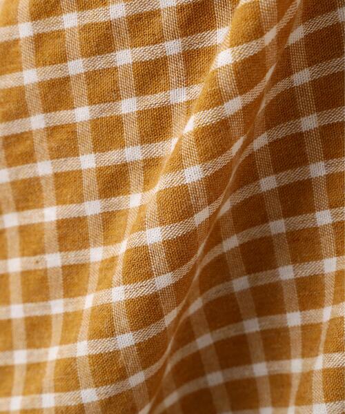 FREE'S MART（フリーズマート）の「◆チェック柄エスカルゴティアードキャミワンピース（ワンピース・レディース・ベージュ系その他/イエロー系その他/ブラック系その他・SMALL/MEDIUM）」の4枚目の写真