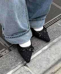 mebole（メボレ）の「スタッズドットリボンパンプス（パンプス）」