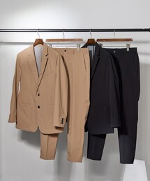 JUNRED（ジュンレッド）の「スリーレイヤーファブリックスラックス/セットアップ対応/防水/防湿/防花粉/静電気/UVカット/ストレッチ（スーツパンツ）」