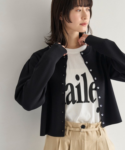 meilmada（メイルマダ）の「ビッグロゴプリントTシャツ（Tシャツ/カットソー・レディース・ホワイト/ベージュ/チャコールグレー・FREE）」の9枚目の写真