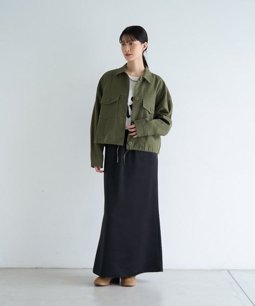 meilmada（メイルマダ）の「ビッグロゴプリントTシャツ（Tシャツ/カットソー・レディース・ホワイト/ベージュ/チャコールグレー・FREE）」の14枚目の写真