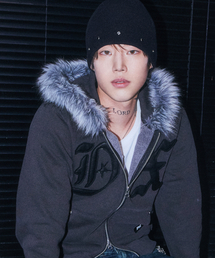 DRUNKTXT（ドランクテキスト）の「Combie Crystal Cubic Beanie Black（ニットキャップ/ビーニー）」