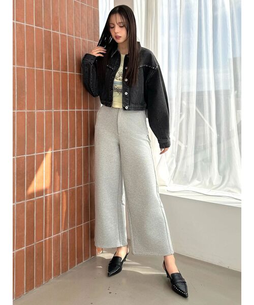 CALNAMUR(カルナムール)の「バックリボンスウェットパンツ(その他パンツ・レディース・ライトグレー/ベージュ・SMALL/MEDIUM)」の14枚目の写真