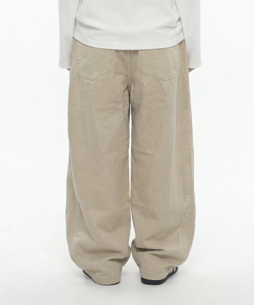 GRAVER（グレーバー）の「[ユニセックス]CORPGIRL コットンワイドパンツ（その他パンツ・レディース・Beige・MEDIUM/LARGE）」の4枚目の写真