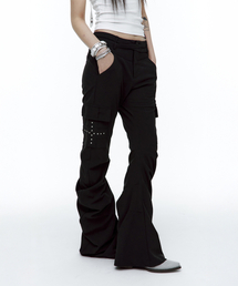 ROUGHNECK（ラフネック）の「ドレープブーツカットパンツブラック（その他パンツ）」