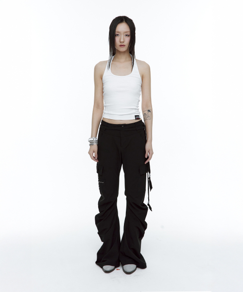 ROUGHNECK(ラフネック)の「ドレープブーツカットパンツブラック(その他パンツ・レディース・その他・SMALL/MEDIUM)」の2枚目の写真