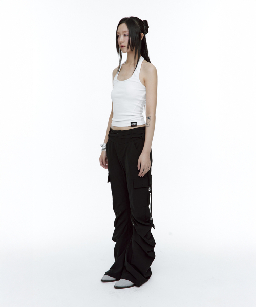 ROUGHNECK(ラフネック)の「ドレープブーツカットパンツブラック(その他パンツ・レディース・その他・SMALL/MEDIUM)」の3枚目の写真