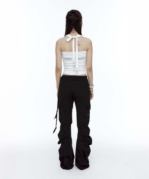 ROUGHNECK(ラフネック)の「ドレープブーツカットパンツブラック(その他パンツ・レディース・その他・SMALL/MEDIUM)」の4枚目の写真