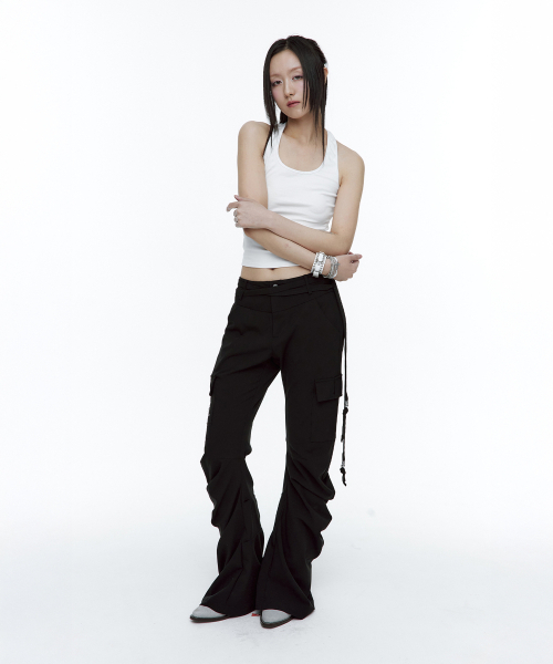 ROUGHNECK(ラフネック)の「ドレープブーツカットパンツブラック(その他パンツ・レディース・その他・SMALL/MEDIUM)」の5枚目の写真