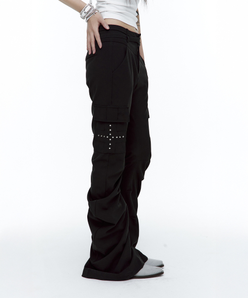 ROUGHNECK(ラフネック)の「ドレープブーツカットパンツブラック(その他パンツ・レディース・その他・SMALL/MEDIUM)」の9枚目の写真