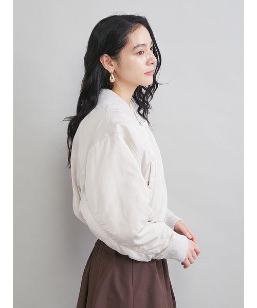 Mila Owen(ミラオーウェン)の「ショートMA-1(MA-1・レディース・ピンク/ブラック/アイボリー・F)」の5枚目の写真