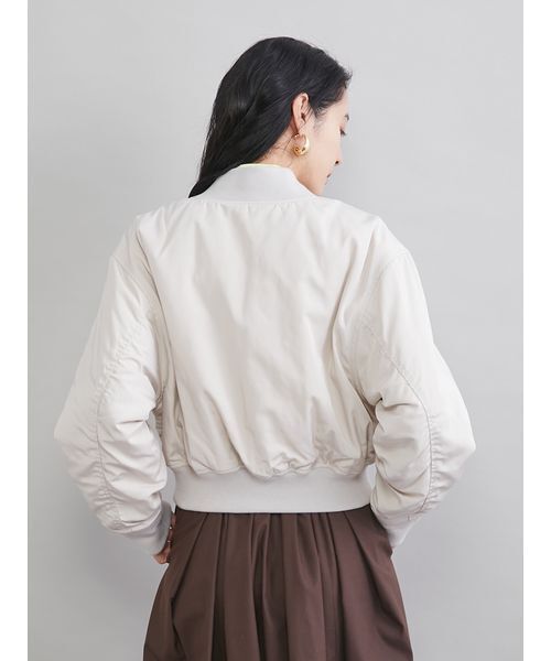 Mila Owen(ミラオーウェン)の「ショートMA-1(MA-1・レディース・ピンク/ブラック/アイボリー・F)」の6枚目の写真