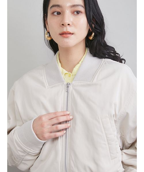 Mila Owen(ミラオーウェン)の「ショートMA-1(MA-1・レディース・ピンク/ブラック/アイボリー・F)」の7枚目の写真