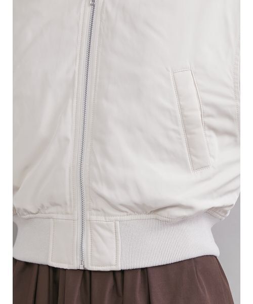 Mila Owen(ミラオーウェン)の「ショートMA-1(MA-1・レディース・ピンク/ブラック/アイボリー・F)」の9枚目の写真