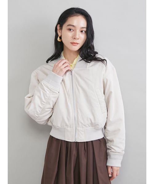 Mila Owen(ミラオーウェン)の「ショートMA-1(MA-1・レディース・ピンク/ブラック/アイボリー・F)」の12枚目の写真