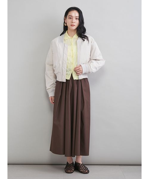 Mila Owen(ミラオーウェン)の「ショートMA-1(MA-1・レディース・ピンク/ブラック/アイボリー・F)」の13枚目の写真