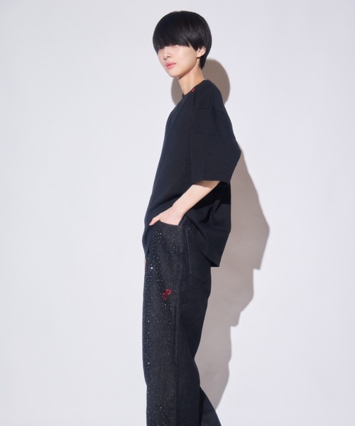 INTER FACTORY(インターファクトリー)の「あやせりんて ハート刺繍Tシャツ(Tシャツ/カットソー・レディース・ホワイト/ブラック・LARGE/SMALL/MEDIUM)」の21枚目の写真