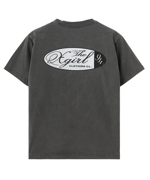 X-girl(エックスガール)の「FADED OVAL LOGO S/S TEE(Tシャツ/カットソー・レディース・ブラック/レッド/ベージュ・S/M/L)」の9枚目の写真