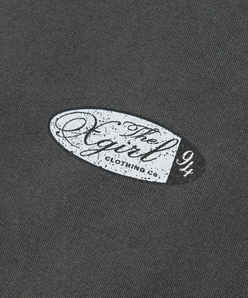 X-girl(エックスガール)の「FADED OVAL LOGO S/S TEE(Tシャツ/カットソー・レディース・ブラック/レッド/ベージュ・S/M/L)」の12枚目の写真