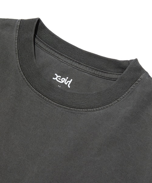 X-girl(エックスガール)の「FADED OVAL LOGO S/S TEE(Tシャツ/カットソー・レディース・ブラック/レッド/ベージュ・S/M/L)」の11枚目の写真