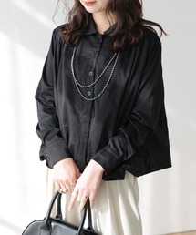 バルーンシルエットデザインシャツ