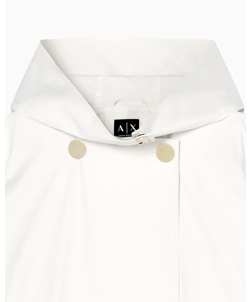 ARMANI EXCHANGE（アルマーニエクスチェンジ）の「【A|X アルマーニ エクスチェンジ】WE コットンナイロンサテン キャバンコート（ナイロンジャケット・レディース・ホワイト・LARGE/MEDIUM/SMALL/X-SMALL）」の3枚目の写真