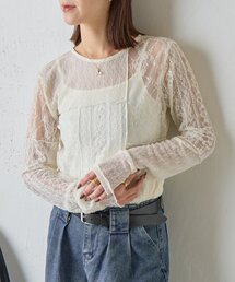 goocy | レースパッチワークトップス(Tシャツ/カットソー)