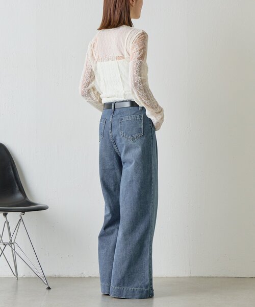 goocy（グーシー）の「レースパッチワークトップス（Tシャツ/カットソー・レディース・ブラック/アイボリー・FREE）」の9枚目の写真