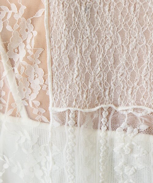 goocy（グーシー）の「レースパッチワークトップス（Tシャツ/カットソー・レディース・ブラック/アイボリー・FREE）」の11枚目の写真