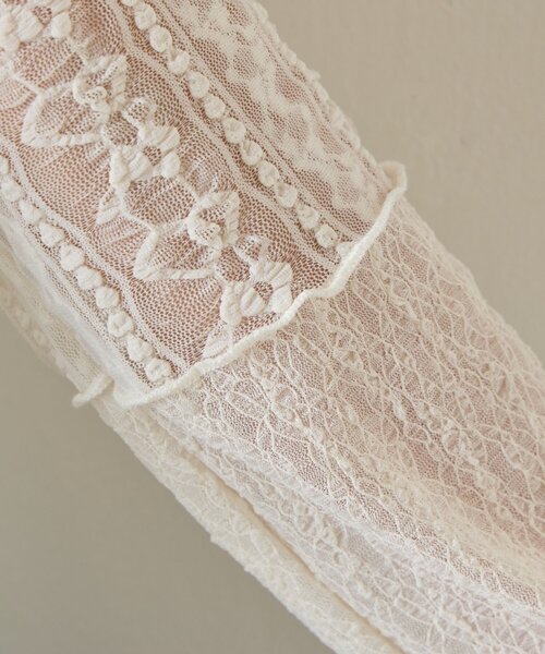 goocy（グーシー）の「レースパッチワークトップス（Tシャツ/カットソー・レディース・ブラック/アイボリー・FREE）」の22枚目の写真