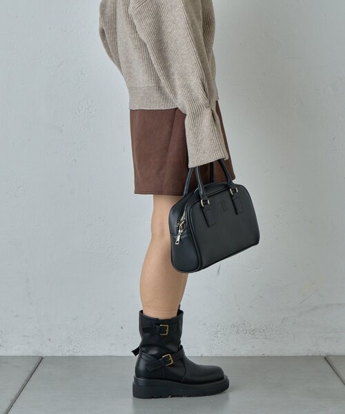 goocy(グーシー)の「スエード切替ショートスカート(スカート・レディース・ブラウン/ダークブラウン・FREE)」の12枚目の写真