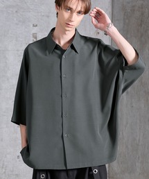 【SERACE】Drape stretch loose short sleeve dolman shirt / ドレープストレッチルーズ半袖ドルマンシャツ