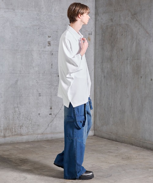 SERACE(セラス)の「【SERACE】Drape stretch loose short sleeve dolman shirt / ドレープストレッチルーズ半袖ドルマンシャツ(シャツ/ブラウス・メンズ・グレー/ブラック/ホワイト・S/M/L)」の19枚目の写真