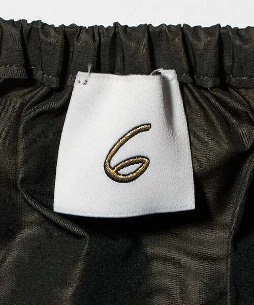 6（ロク）の「＜6(ROKU)＞ポリエステル タイト ミニスカート（スカート・レディース・グレー系/ブラウン系・38/36）」の3枚目の写真