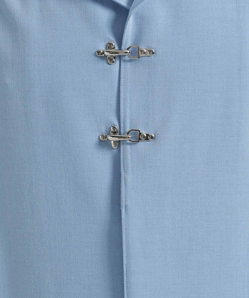 HARE(ハレ)の「【接触冷感】ファイヤーマンバックルカイキンシャツ(HARE)(シャツ/ブラウス・メンズ・ブルー/ブラック/ホワイト/ブラウン/ブラック系その他・SMALL/MEDIUM)」の8枚目の写真