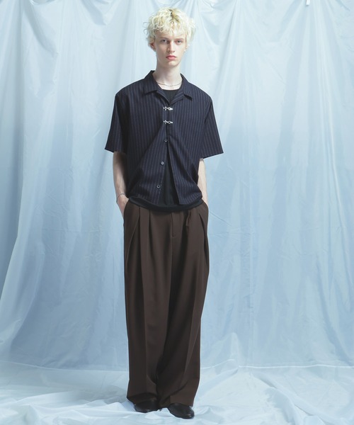 HARE(ハレ)の「【接触冷感】ファイヤーマンバックルカイキンシャツ(HARE)(シャツ/ブラウス・メンズ・ブルー/ブラック/ホワイト/ブラウン/ブラック系その他/ネイビー/ブルー系その他/ホワイト系その他・SMALL/MEDIUM)」の13枚目の写真