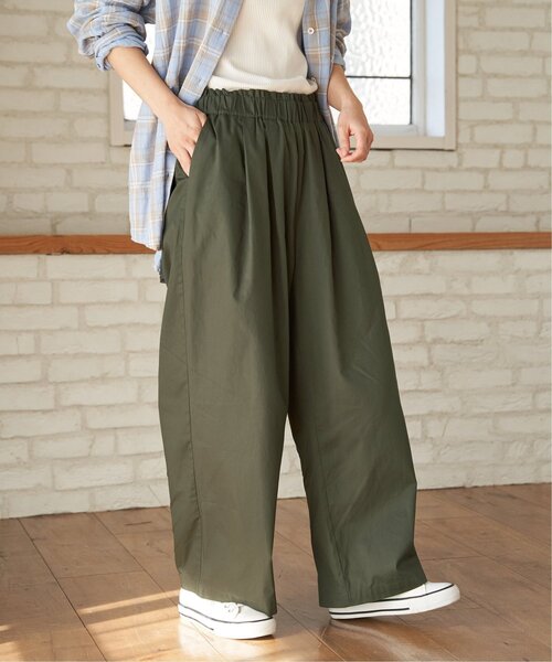 LBC（エルビーシー）の「コットンギャザーワイドパンツ（その他パンツ・レディース・チャコール/カーキ/ベージュ・M/L）」の19枚目の写真