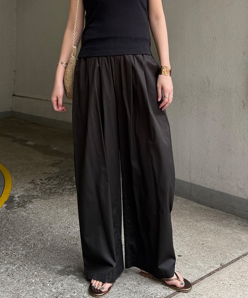 LBC(エルビーシー)の「コットンギャザーワイドパンツ(その他パンツ・レディース・チャコール/カーキ/ベージュ・M/L)」の18枚目の写真