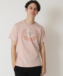 サーフプリント クルーネック半袖Tシャツ　PRIMAL POINT