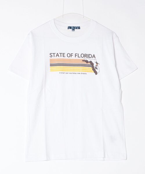 ARCADE（アーケード）の「サーフプリント クルーネック半袖Tシャツ　PRIMAL POINT（Tシャツ/カットソー・メンズ・ブラック系1/ブラック系3/ブルー系3/ホワイト系1/ホワイト系2/ホワイト系3/ブラック系2/イエロー系2/ピンク系1・M/L/LL）」の15枚目の写真